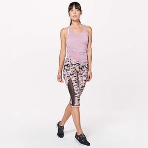 Lululemon Sun Runner Crop *17", Inversion Multi / Black, Size 2